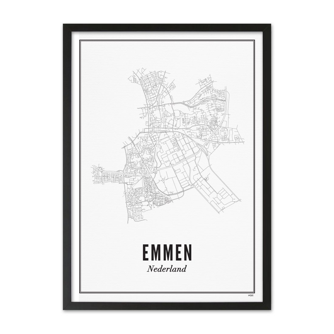 Poster van Emmen - Stad | WIJCK. 
